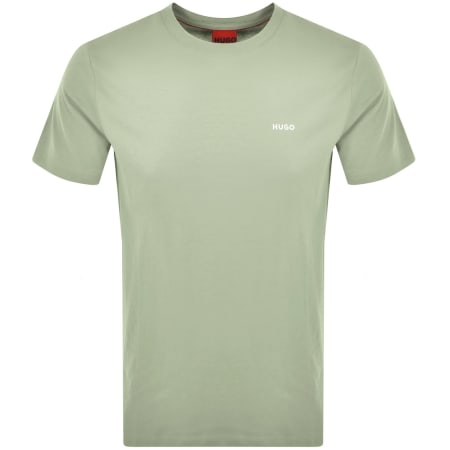 HUGO Blue Nitlogo T Shirt Green | Mainline Menswear